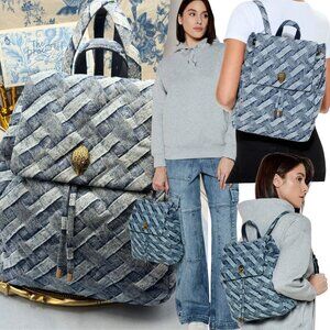 🆕 KURT GEIGER LONDON 🧿 NWOT Denim Kensington Drawstring Backpack